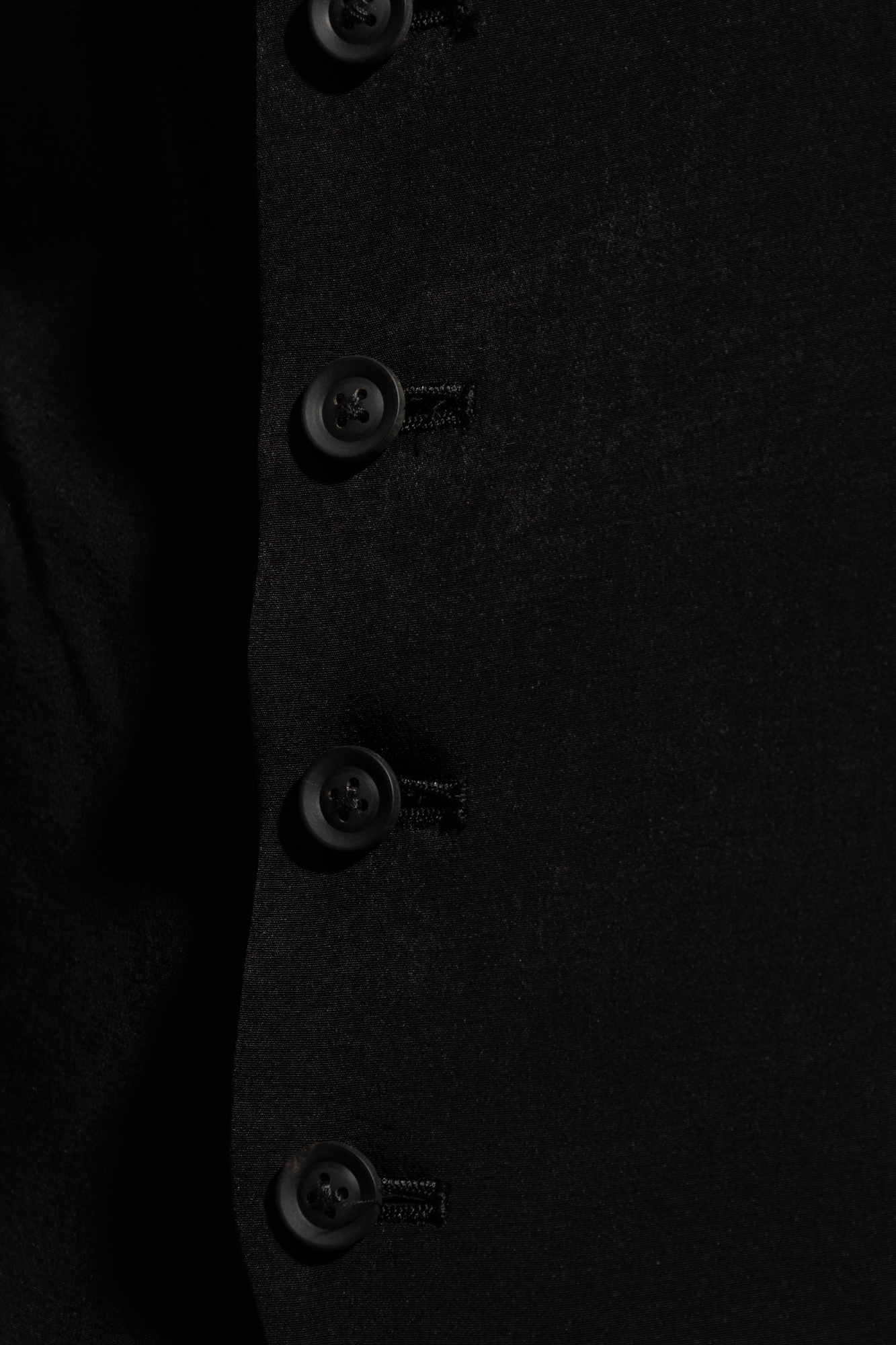 Black Single-breasted vest Yohji Yamamoto Black Single-breasted vest Yohji Yamamoto